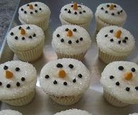 Snowman Cupcakes