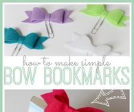 DIY Bow Bokmarks