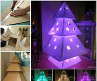 How to make a cardboard Christmas Tree