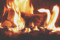 Burning firewood