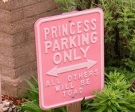 Princess parking only