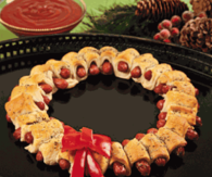 Mini Sausage Wraps Wreath