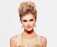 Gold & Silver Sequined Sheath Party Dress