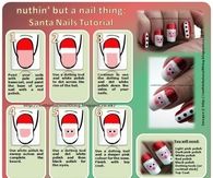 How to make santa nails