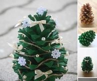 How to make pine cone trees