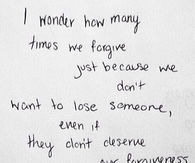 scared to lose someone