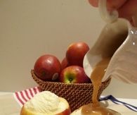 Apple Filled With Ice Cream