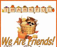 Thankful We are Friends Happy Thanksgiving