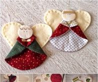 How to create angel fabric ornaments