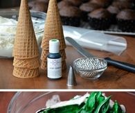 Christmas Tree Cupcake Tutorial