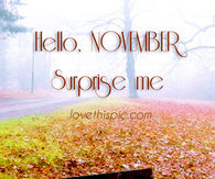 Hello November 