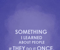 If they do it once...