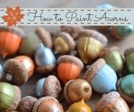 DIY Painted Acorns