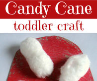 Candy Cane Toddler Craft