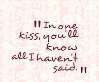 1 kiss