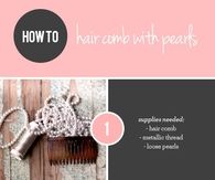DIY Hair Comb With Pearls