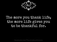 thank life