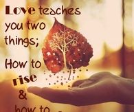 love is a teacher