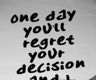 I won't be waiting
