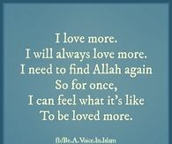 to be loved more