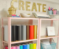 Craft Room Shelf Organizing