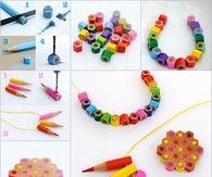 How to make colored pencil jewelry