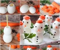How to make an egg snowman