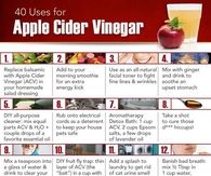 40 Uses For Natural Cider Vinegar