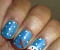 Snowman Nails