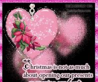 Christmas is not as much about opening presents as opening our hearts