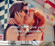 When Guys give woman nicknames