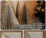 Paperback Christmas Tree