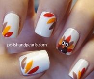 Thanksgiving Turkey Nails