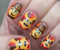 Minion Thanksgiving Nails