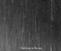 peace in the rain