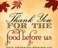 Thank you for the food