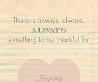 Thankful On Thanksgiving