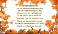 thanksgiving Blessings