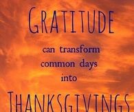 Thanksgiving Gratitude