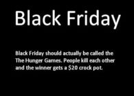 black Friday Is Like The Hunger Games