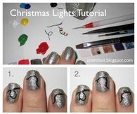 DIY Christmas Light Nail