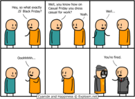 Cyanide & Happiness on Black Friday