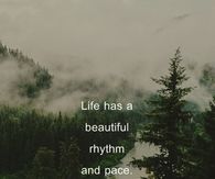 Life has a beautiful rhythm