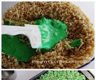 Christmas Tree Rice Krispie Treats