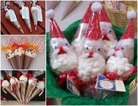 How to make hot cocoa christmas cones