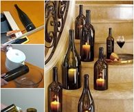 How to make wine bottle candles