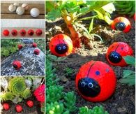 How to make ladybug golf balls