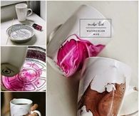 How to make a watercolour mug