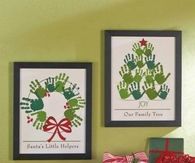 DIY foot christmas art