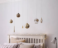 christmas Balls Above Bed